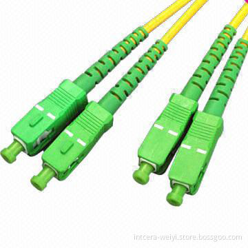 SC/APC SM SX Fiber Optic Patch Cord , Fiber Pigtails(0.9&2.0&3.0 Optional)